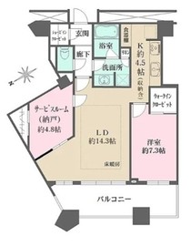 芝浦アイランド ケープタワー 35階 間取り図