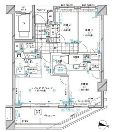 クレッセント中山 7階 間取り図