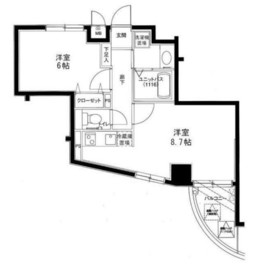 メインステージ西麻布Ⅱ 3階 間取り図
