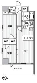 シーズンフラッツ新大塚 201 間取り図
