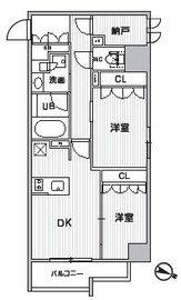 シーズンフラッツ新大塚 102 間取り図