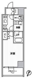 シーズンフラッツ新大塚 606 間取り図