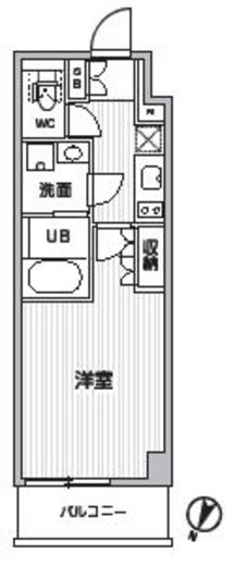 シーズンフラッツ新大塚 207 間取り図
