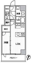 シーズンフラッツ新大塚 410 間取り図