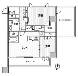 シーズンフラッツ新大塚 507 間取り図