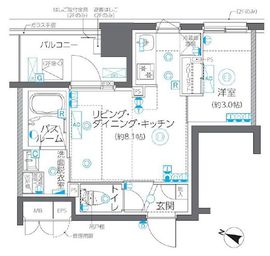 ZOOM方南町 3階 間取り図