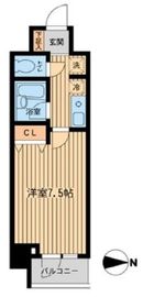 ドゥーエ西大島 705 間取り図