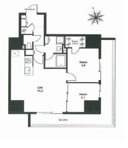 ステイシス町屋 1305 間取り図