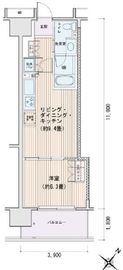 エスティメゾン豊洲レジデンス C410 間取り図