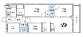 S-RESIDENCE富士見ヶ丘afford (エスレジデンスフジミガオカアフォード) 206 間取り図