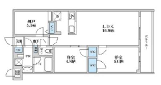 S-RESIDENCE富士見ヶ丘afford (エスレジデンスフジミガオカアフォード) 103 間取り図