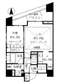 プライア渋谷 7階 間取り図