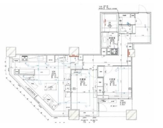 ラグナタワー 14階 間取り図