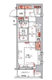 ハーモニーレジデンス日本橋イースト 2階 間取り図