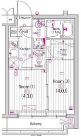 ガーラ練馬グランドステージ 4階 間取り図