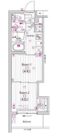 ガーラ元住吉グランドステージ 1階 間取り図