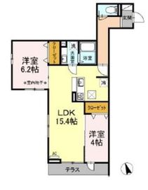 Akarenga浅草 302 間取り図