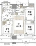 プラウドタワー武蔵小杉 31階 間取り図