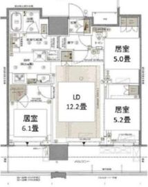 プラウドタワー武蔵小杉 31階 間取り図