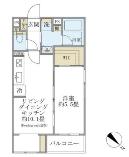 COMPOSITE大井町HILLTOP 201 間取り図