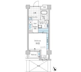 ガーデン原宿 202 間取り図