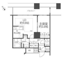 ザ・パークハウス西新宿タワー60 10階 間取り図