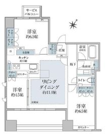 クレヴィア日本橋浜町 7階 間取り図