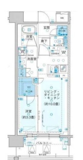 プライムスタイル横浜生麦 5階 間取り図
