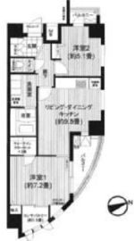 アルシオンエアポートタワー 9階 間取り図
