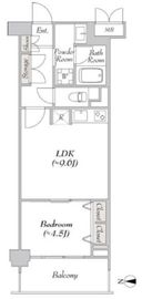 ミリアレジデンス大岡山 5階 間取り図