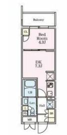 リビオメゾン大岡山 307 間取り図