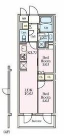 リビオメゾン大岡山 502 間取り図
