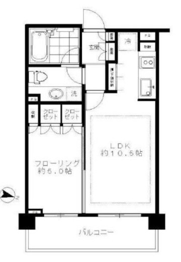 ラコント恵比寿プライベートレジデンス 7階 間取り図