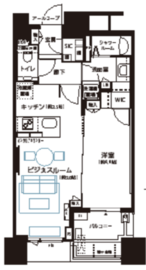 ドゥ・トゥール 52階 間取り図
