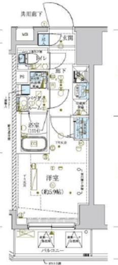 メインステージ横濱関内 7階 間取り図