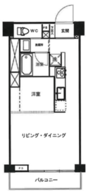 秀和高輪レジデンス 4階 間取り図