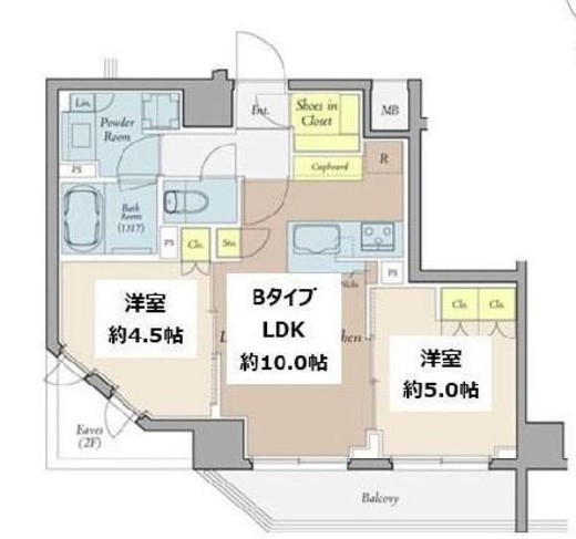 クレストコート世田谷松原 602 間取り図