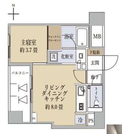 ピアース神楽坂レジデンス 4階 間取り図