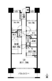 ザ・ミレナリータワーズ 19階 間取り図