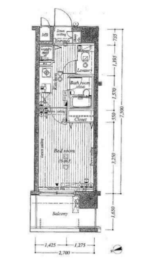 アヴァンツァーレ新宿ピアチェーレ 7階 間取り図