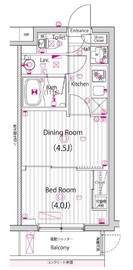 ガーラ・グランディ元住吉 1階 間取り図