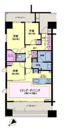 レアシス新横浜パークフロント 14階 間取り図