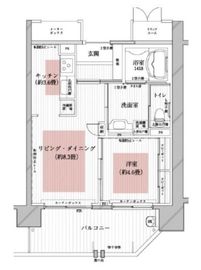 ザ・レジデンス白金スイート 6階 間取り図