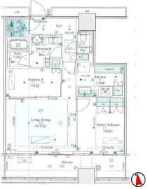 WORLD TOWER RESIDENCE 40階 間取り図