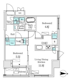 ASMACI MAISON両国Ⅰ (アスマチメゾン両国Ⅰ) 501 間取り図