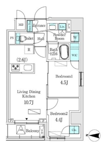 ASMACI MAISON両国Ⅰ (アスマチメゾン両国Ⅰ) 405 間取り図