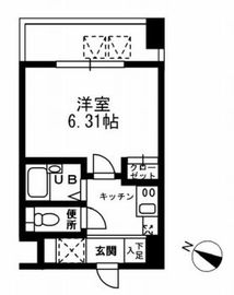 レジディア三越前 604 間取り図