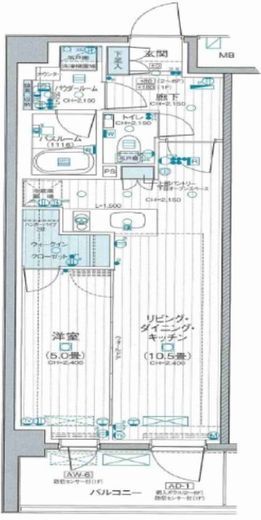 パレステージ横浜十日市場 1階 間取り図