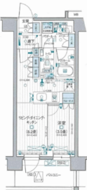 デュオステージ立川錦町 5階 間取り図