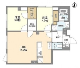 ウェルスクエア森下 501 間取り図